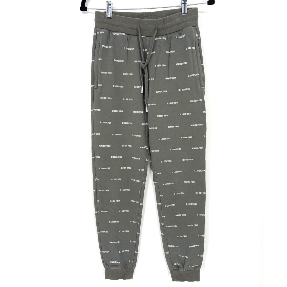 Be A Good Person BAGP Joggers Charcoal Grey Sweatpants XS Streetwear Lounge NWOT